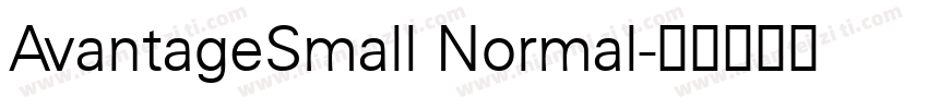 AvantageSmall Normal字体转换